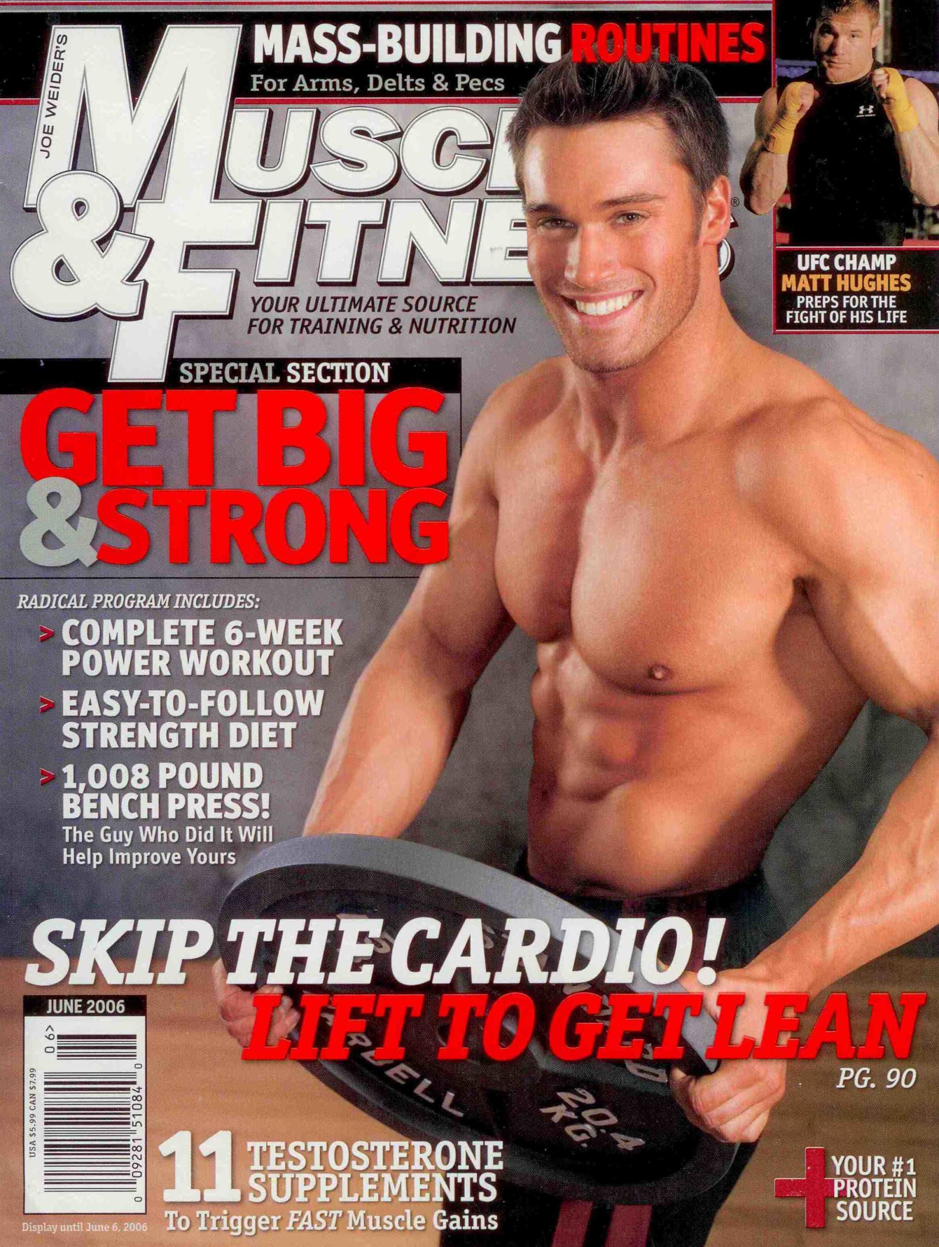 Coverbild Sportmagazin Muscle & Fitness nackter Oberkörper Mann